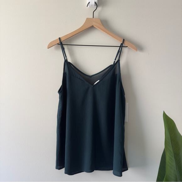 Anthropologie Sophie Rue Adjustable spaghetti strap Sleeveless cami Top mesh NWT - Picture 1 of 13